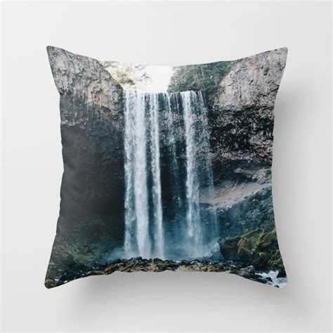 Tamanawas Falls Throw Pillow By Hannah Kemp Society6