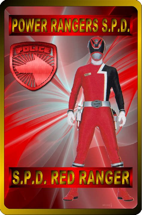 Spd Red Ranger By Rangeranime On Deviantart Power Rangers Spd