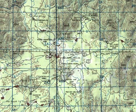 Pleiku And Surrounding Area Map