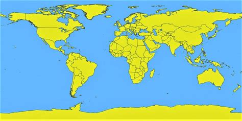⇨ Mapamundi Mudo Para Imprimir Los Países Del Mundo【2022