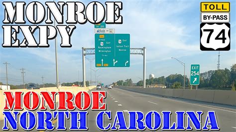 Us 74 East Toll Monroe Expressway Monroe North Carolina 4k