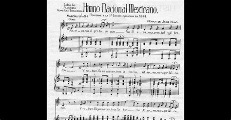 Himno Nacional Mexicano Un Día Como Hoy De 1854 Se Canta Por