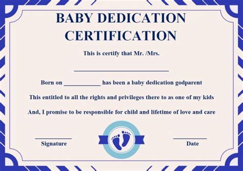 Free Baby Dedication Certificate Download Elcacerolazo