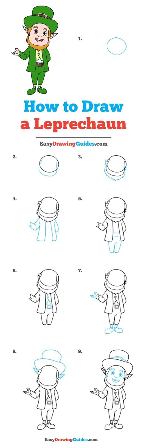 How To Draw A Leprechaun Really Easy Drawing Tutorial