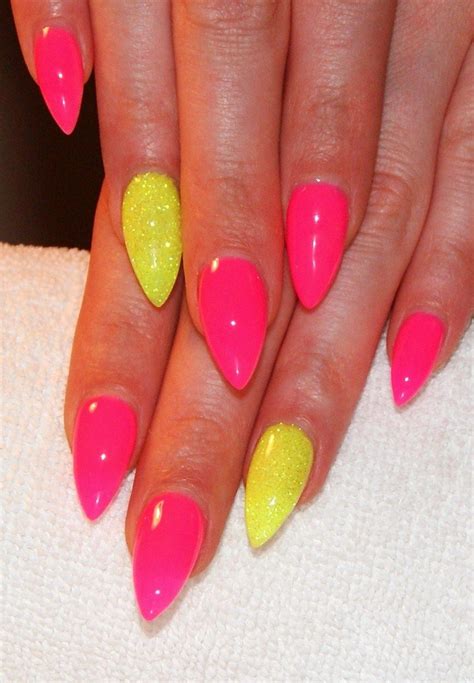 Pin By Micaela Garcia On Nail Art And Nail Tricks In 2023 Neon Pink