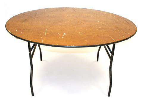 Round Table Which Is 6 Foot In Diameter Previously Used For Hiring Stock