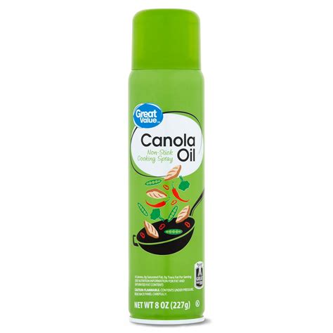 Great Value Canola Oil Non Stick Cooking Spray 8 Oz Walmart