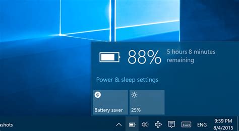 Совет в Windows 10 появился новый индикатор заряда батареи