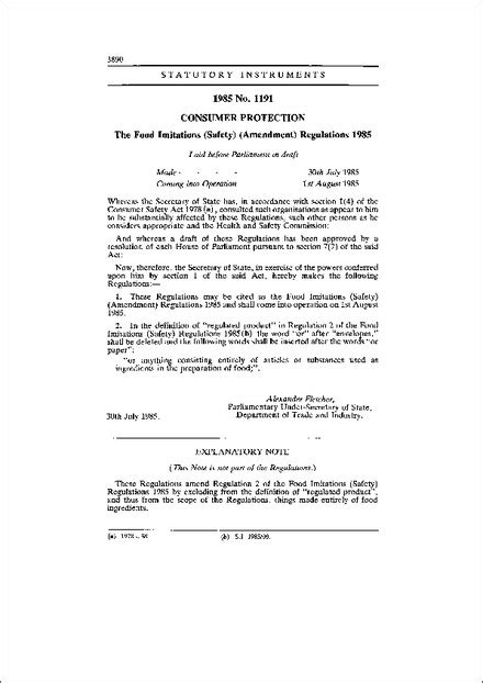 However, there are a few regulations when bearing a bar code on the food packaging. The Food Imitations (Safety) (Amendment) Regulations 1985