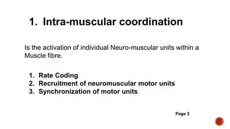 Neuromuscular Coordination Ppt
