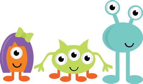 Cute Monsters Svg Cut Files For Scrapbooking Monster Svgs Cute Monster