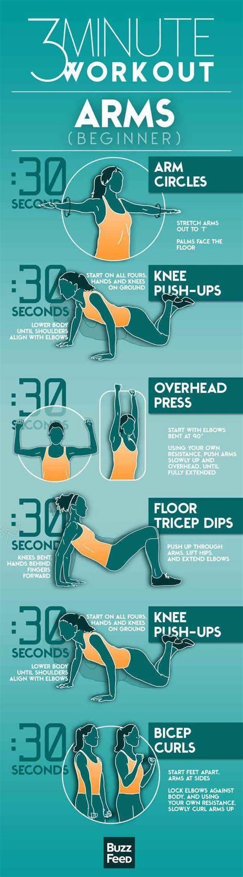 3 Minute Workout For Arms Begginer Health Fitness Arm Workout At