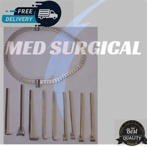 Jordan Knight Perineal Retractor Ring Segmented Set Surgical Orthopedic