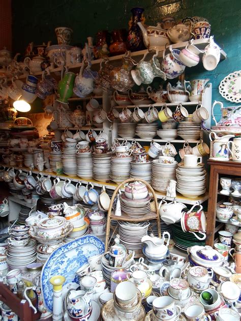 Antique Porcelain Shop At Camden Passage Islington London N1 London