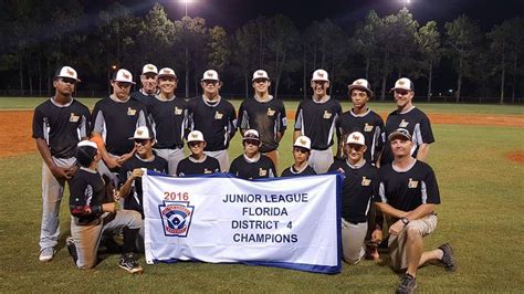 Lake Wales Little League Win District 4 Championship For 13 14 Junior