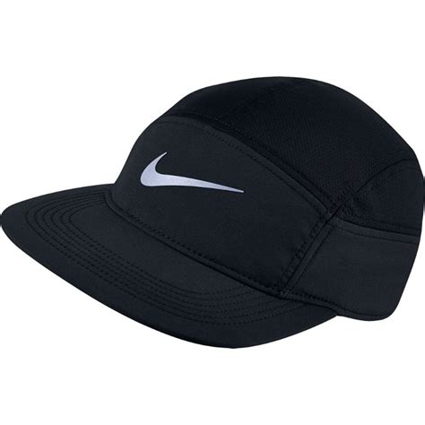 Nike Nike Mens Run Zip Aw84 Adjustable Running Hat Blackblack 778363