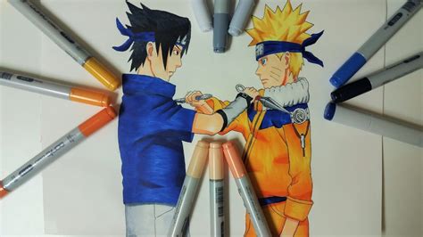 Drawing Naruto Hokage And Sasuke Naruto Youtube Images