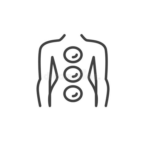 Hot Stone Massage Line Icon Stock Vector Illustration Of Wellness