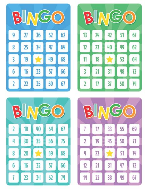 10 Best Free Printable Number Bingo Cards Printableecom Images