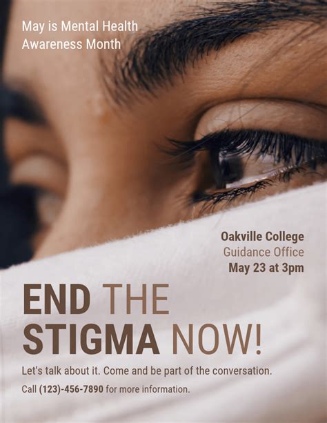 End Stigma Mental Health Poster Template