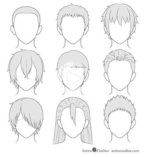 The ultimate step by step manga anime tutorial to get. How to Draw Anime Male Hair Step by Step - AnimeOutline in ...