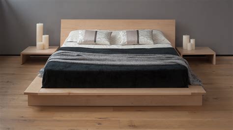 Oregon Low Platform Bed Solid Wood Natural Bed Company