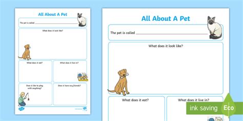 My Pet Worksheet Pdf Esl Teaching Resource Animals