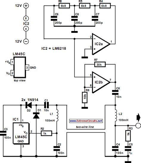 Two Wire Temperature Sensor Circuit Diagram