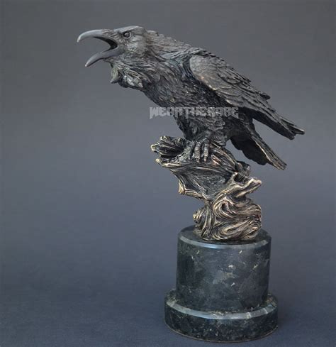 Raven Bronze Sculpture Weartherare Official Shop