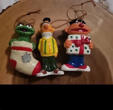 Muppets Christmas Ornament Sesame Street Christmas Korea Oscar Bert