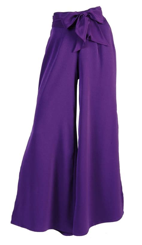 Purple Trousers Style Purple Color Fashion