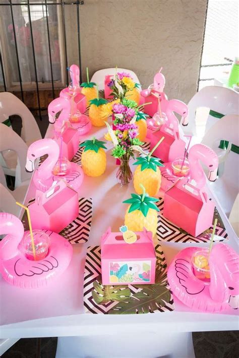 Flamingos Birthday Party Ideas Flamingo Birthday Flamingo Birthday