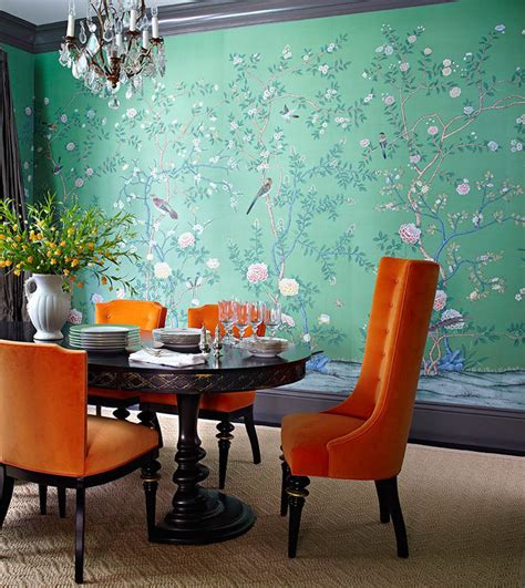 De Gournay Chinoiserie Wallpaper Met Gala Limited Edition Scarf
