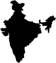 India Map Silhouette Free Vector Silhouettes