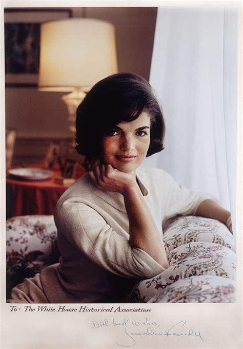 first lady jacqueline kennedy signed portrait white house historical association