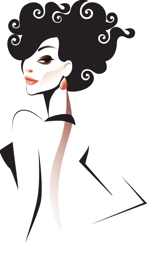 Set Of Fashion Girl Vector Graphic 03 Free Download