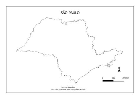 Mapa De Sao Paulo Mapas Para Colorir Images