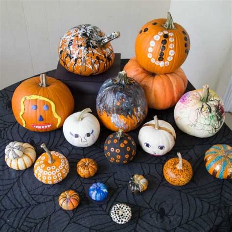 Luxury pumpkin decorating ideas for toddlers. Kids Pumpkin Decorating Ideas - 12 Process Art, No-Carve Pumpkins