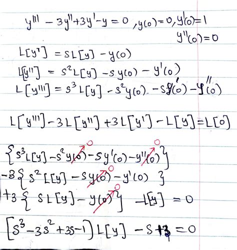 Solved Solve The Following Initial Value Problem Using Laplace
