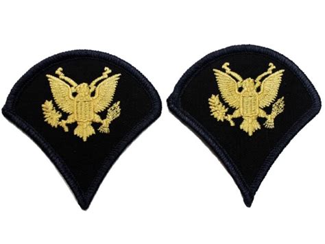 One 1 Pair Us Army Specialist E 4 Rank Insignia Rank Chevron Patches