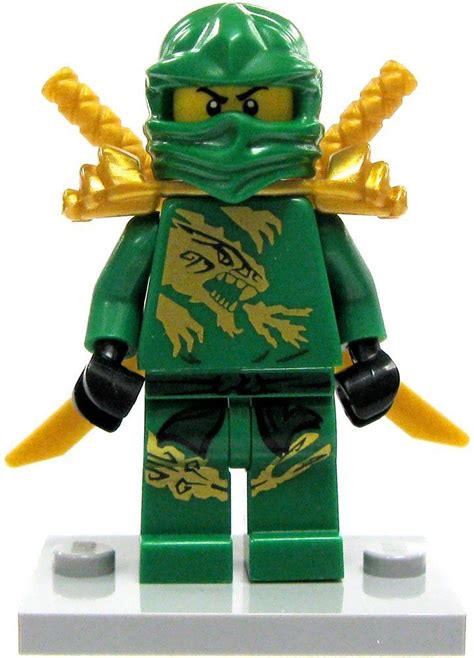 Lego Lloyd Zx Ninjago Green Ninja Minifig Minifigure New With Swords