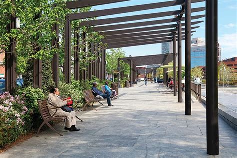 The Pergola In North End Parks Creates A Structured Edge To The