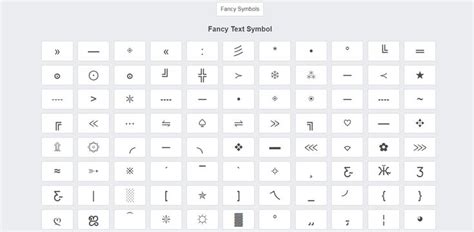Fancy Text Symbol Text Symbols Symbols Text