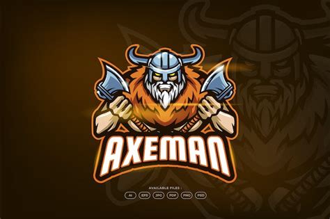 Warrior Mascot And Esport Logo By Aqrstudio On Envato Elements