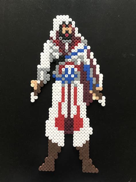 Ezio From Assassins Creed In Perler Perler Hama Beadmaster Beads