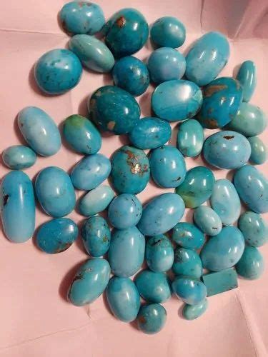 Blue Natural Irani Firoza Turquoise Gemstone For Jewellary 1 Carat At