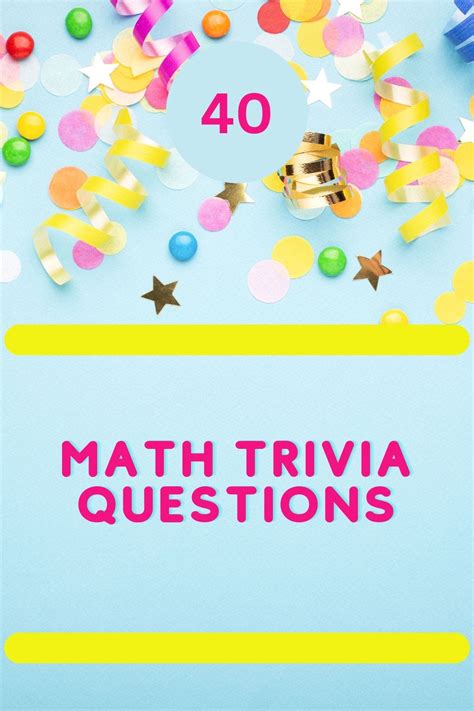 40 Math Trivia Questions By Triviait Medium