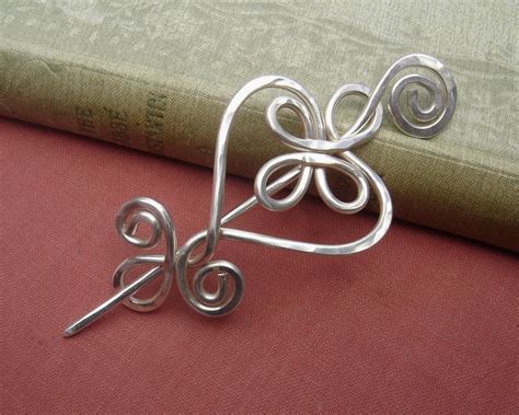 Wire Mom New Sterling Silver Shawl Pins