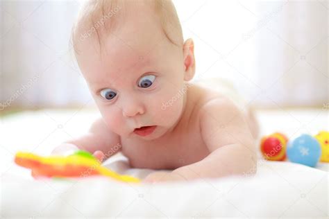Baby With A Funny Expression On His Face — Stock Photo