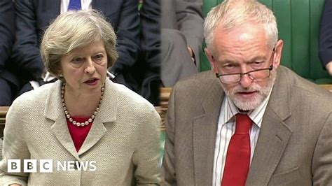 Trident Vote Theresa May And Jeremy Corbyn In Commons Bbc News